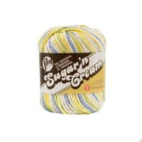 Lily Sugar'N Cream 4 Ply Knitting Wool Yarn 56.7g - 227 Cool Breeze Ombre
